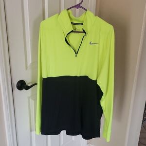 Nike Bright Yellow and Black Pullover